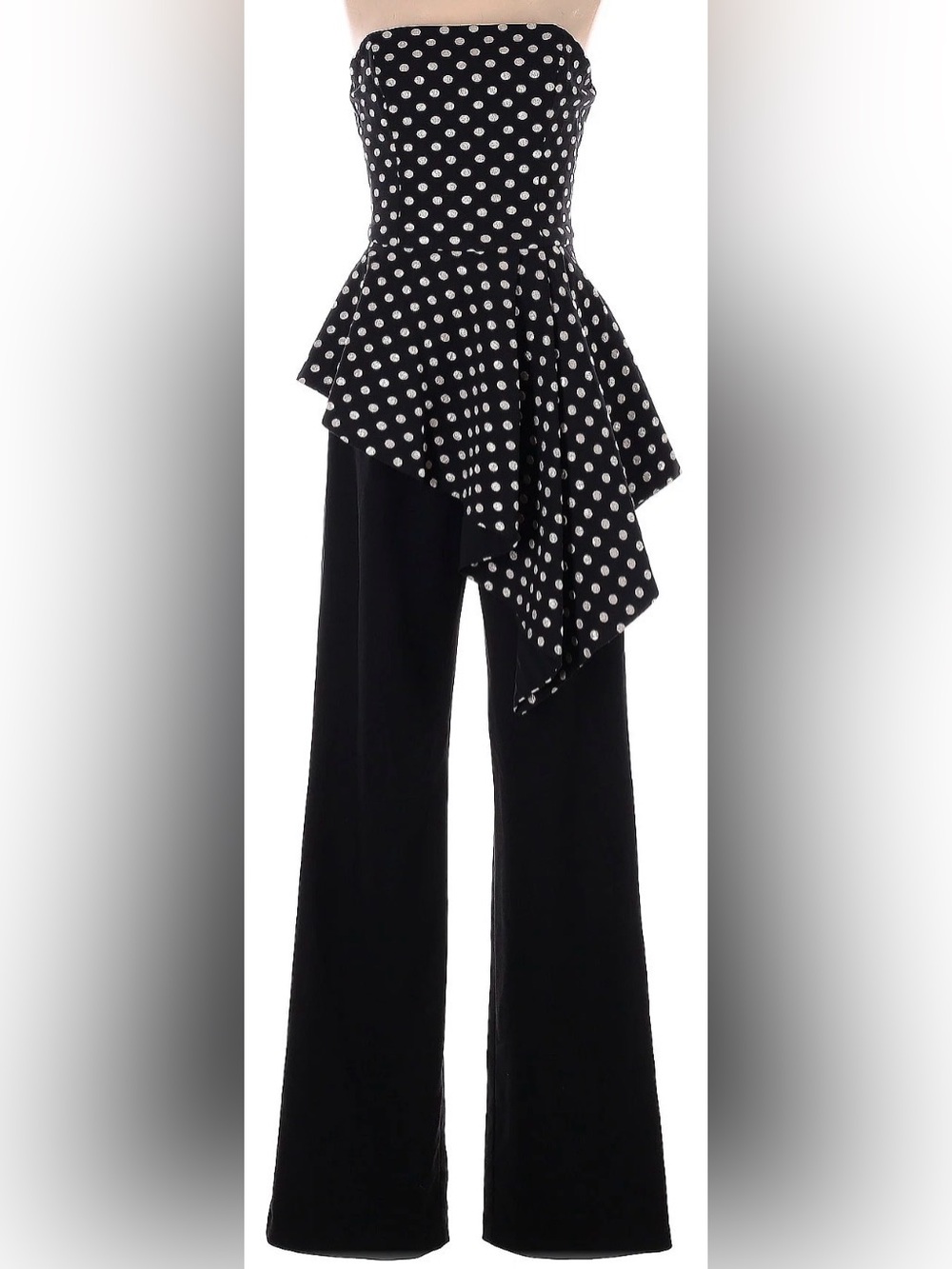 Black Halo Strapless Jumpsuit size 2